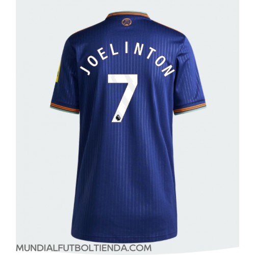 Camiseta Newcastle United Joelinton #7 Tercera Equipación Replica 2025-26 para mujer mangas cortas